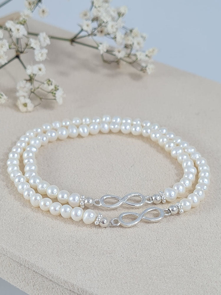 Mutter-Tochter-Armband aus Süsswasserperlen * (MT 9)