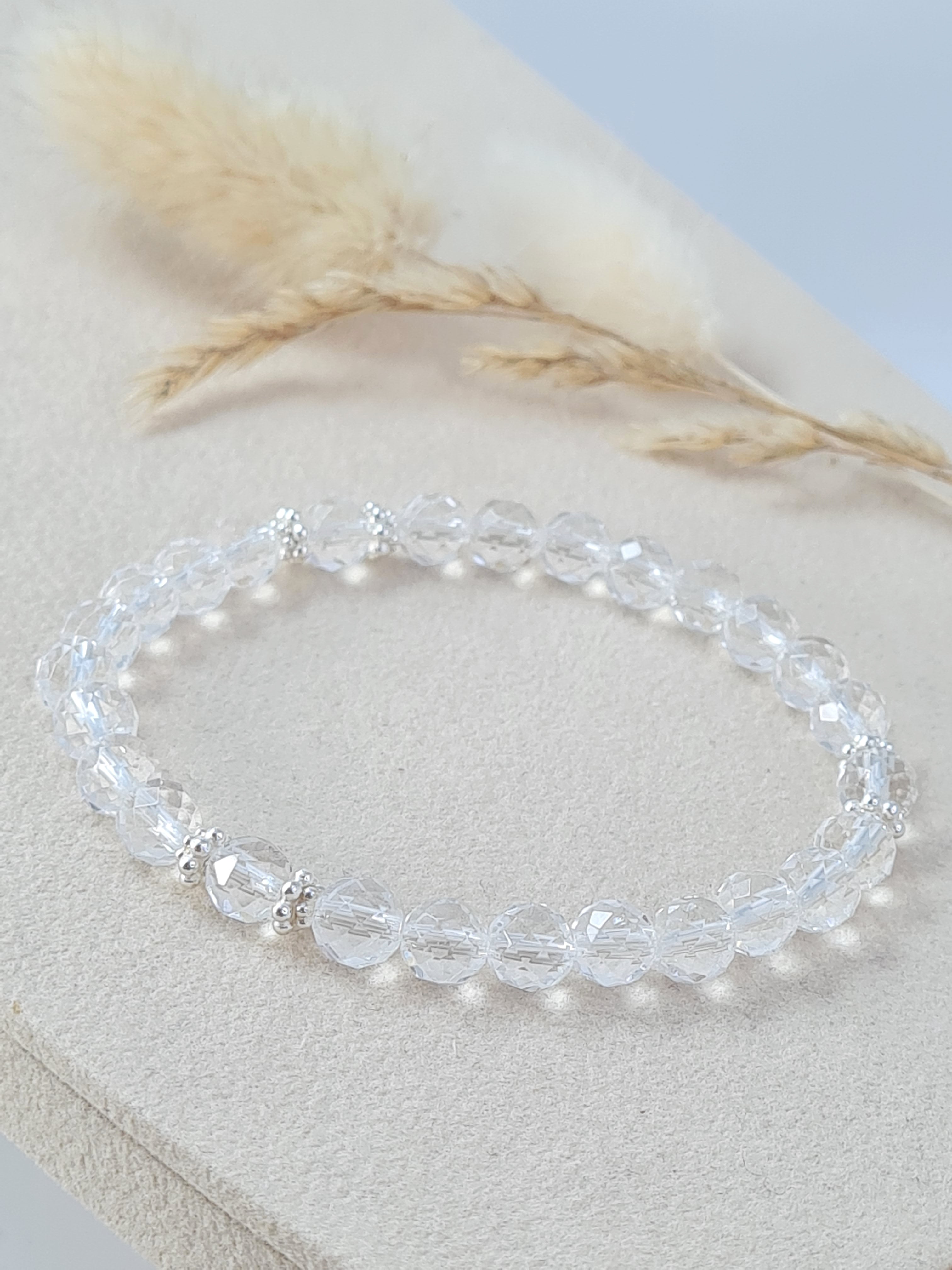 Bergkristall-Armband mit Silber 925 (DAB 232)