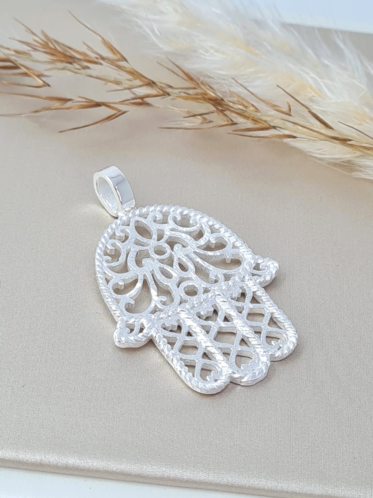 Silber Schmuck Anhänger Hand Fatimas (DHSS 6)