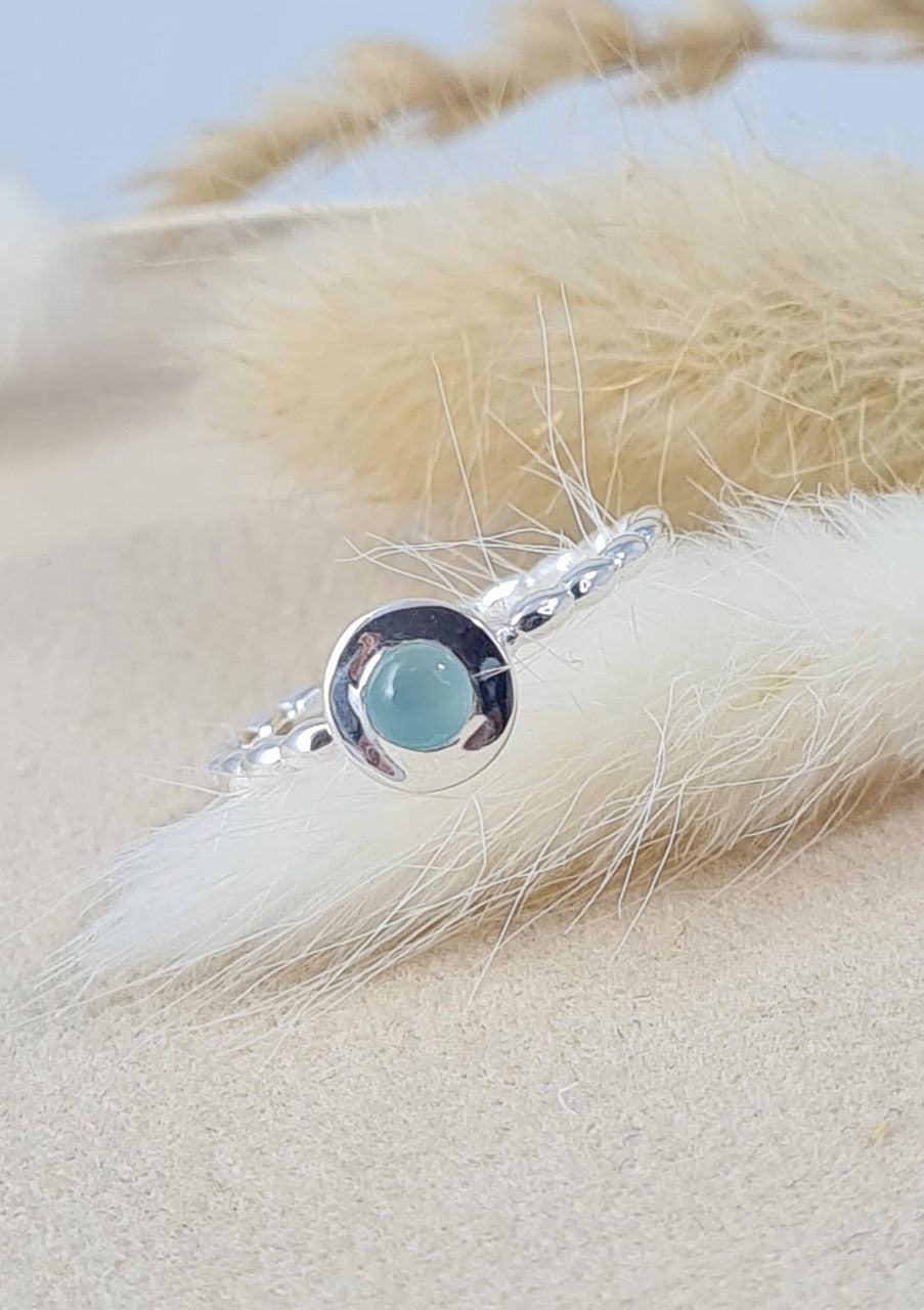 Silberring mit Aquamarin (DFR 88)