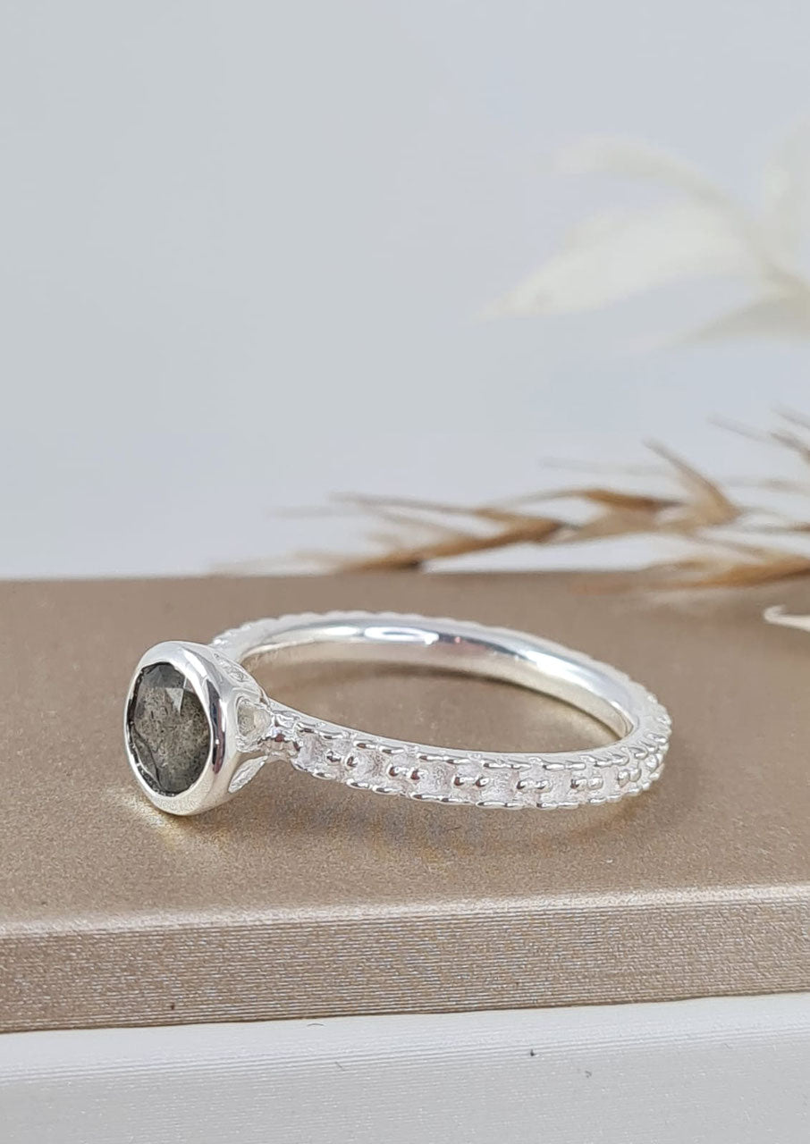 Labradorit Ring Silber 925 (DFR 100)