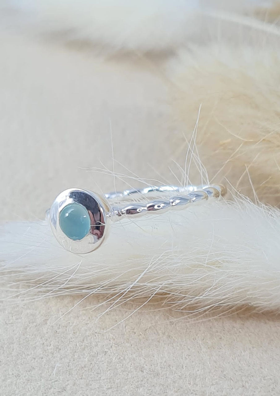 Silberring mit Aquamarin (DFR 88)
