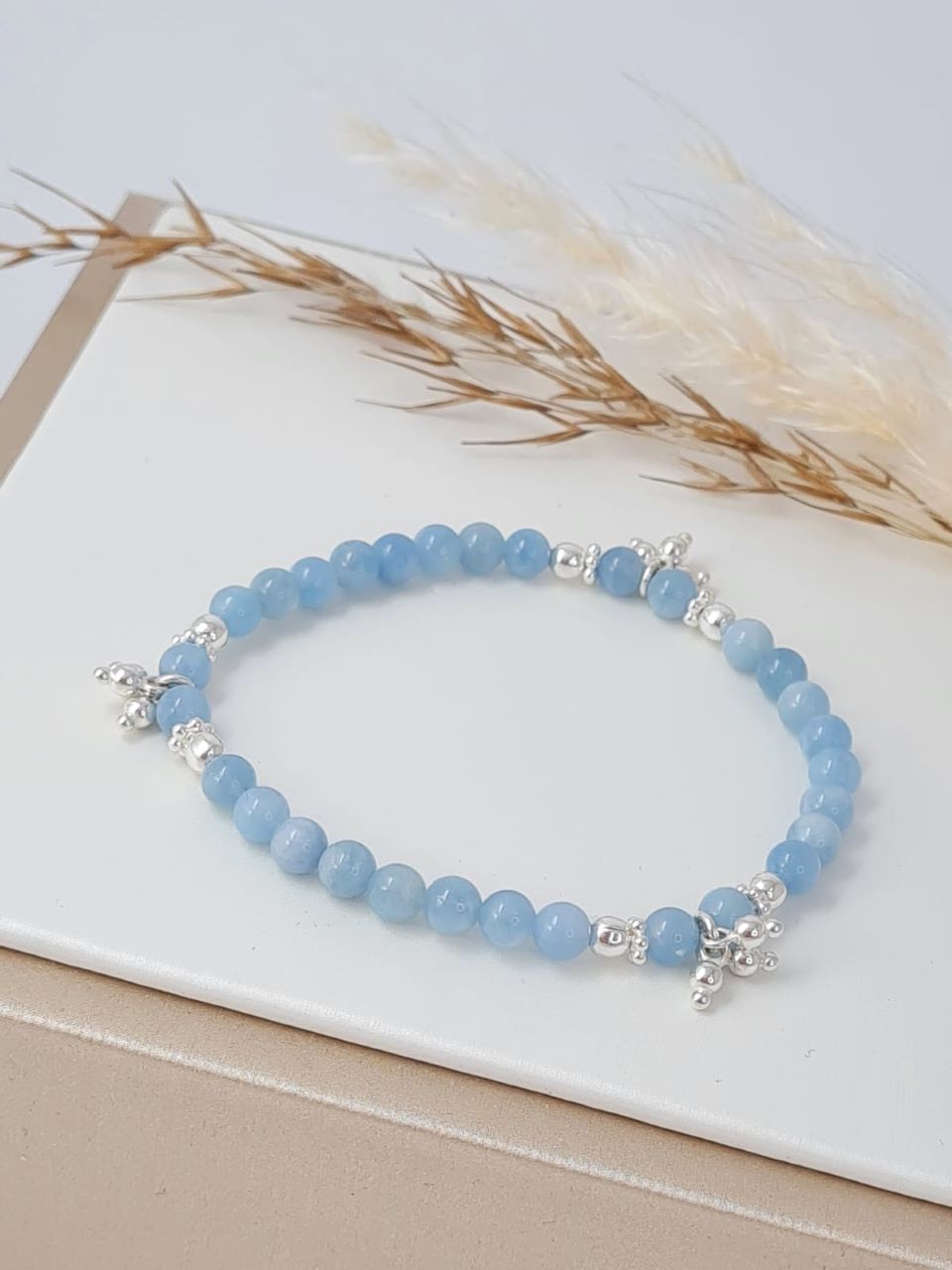 Kinderschmuck - Mädchen Armband Aquamarin * (KAB 4)