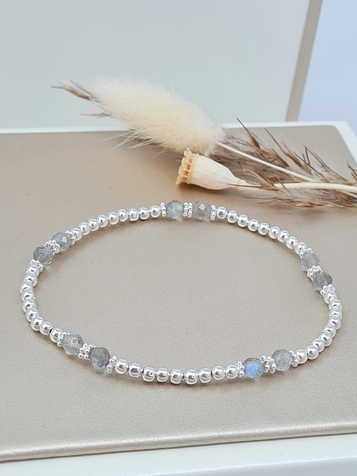 Silberarmband mit Labradorit (DAB 185)