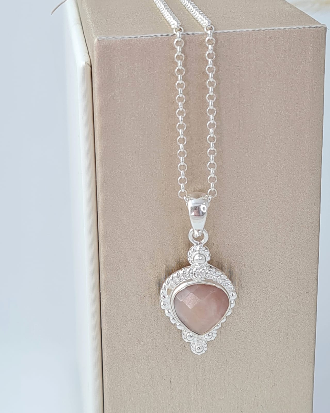 Silberkette mit Anden Opal Anhänger (DHS 81)