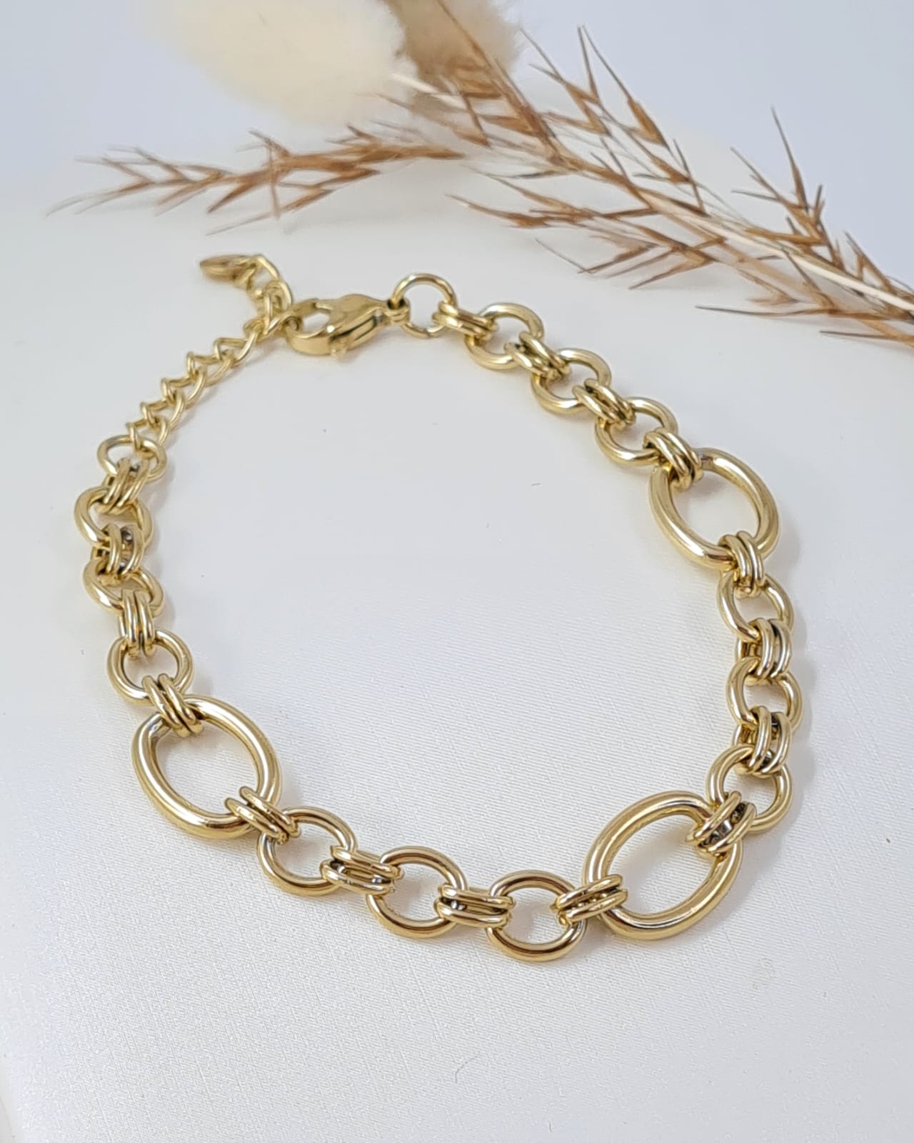 Pure Elegance Armband Edelstahl vergoldet (EDAB 3)