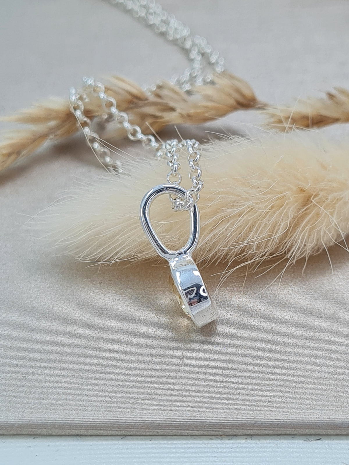 Citrin Halskette 925 Silber – Edelsteinschmuck für Damen (DHS 133)