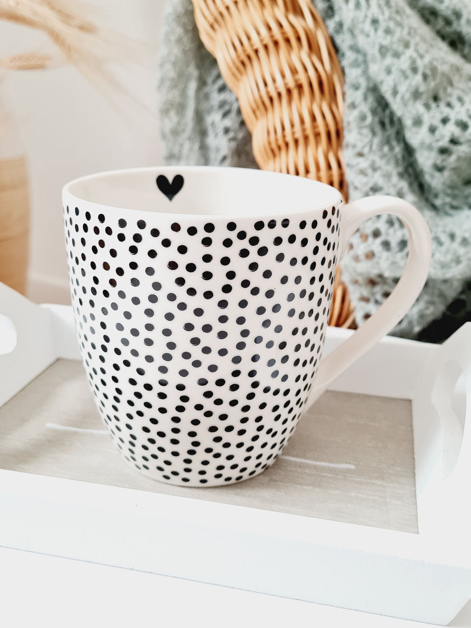 Tasse mit Punkten - SUNNY