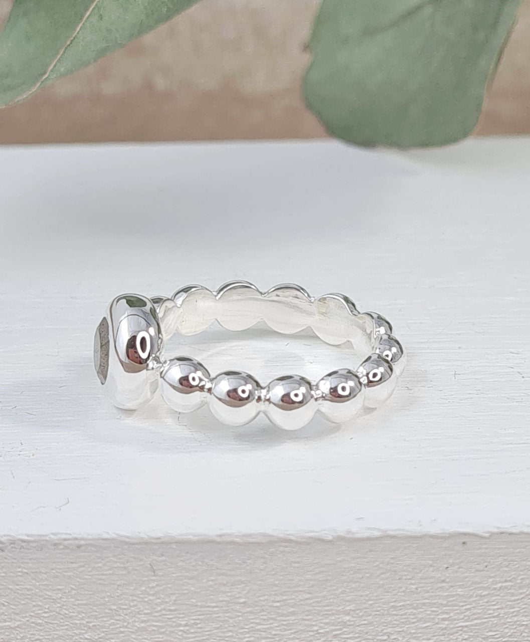 Ring aus Sterlingsilber 925 mit Mondstein oder Labradorit (DFR 57)