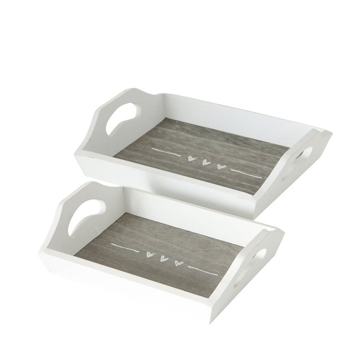 Tabletts (zweiteiliges Set)  CAROLA