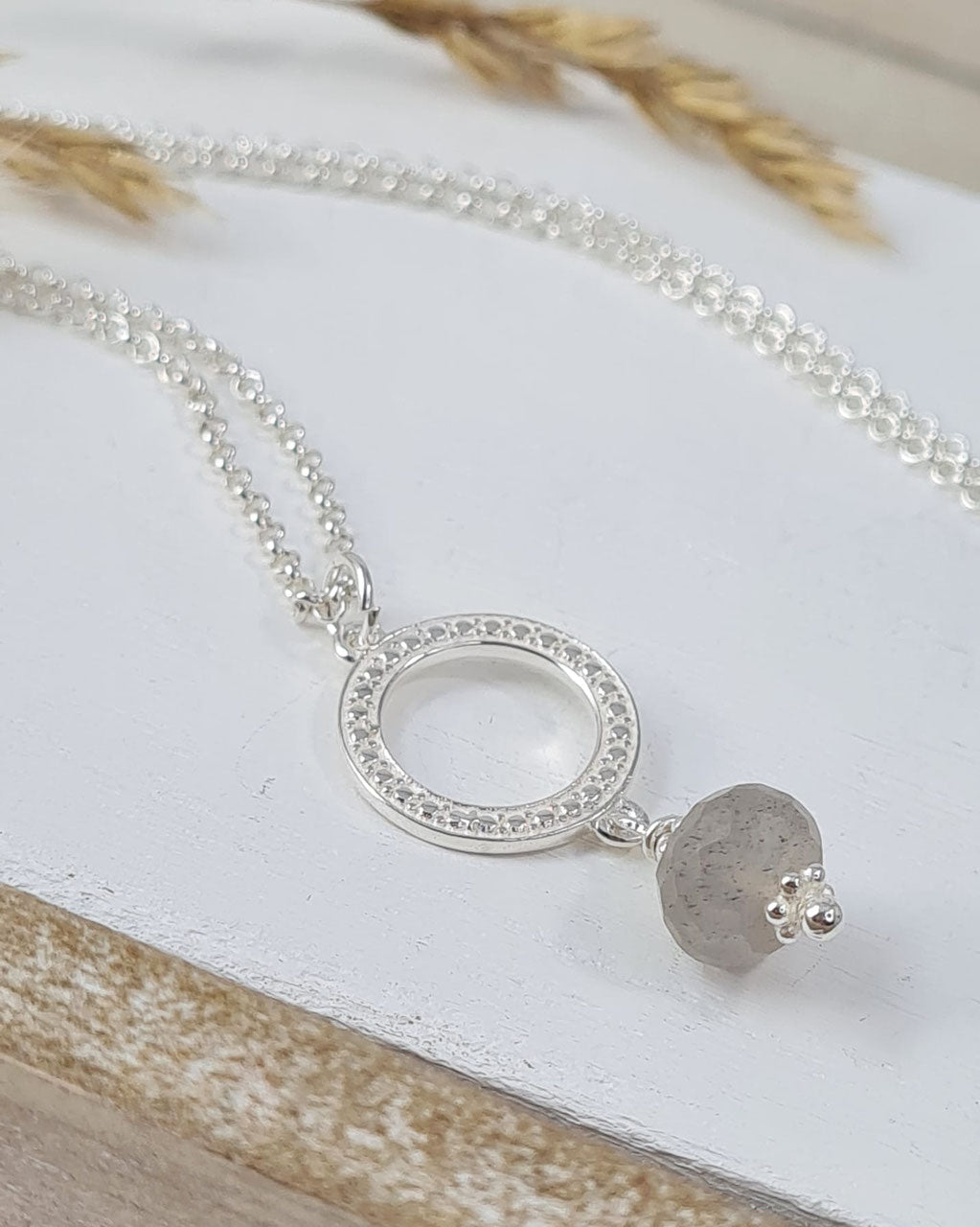 Silberkette mit Achat (DHS 22)