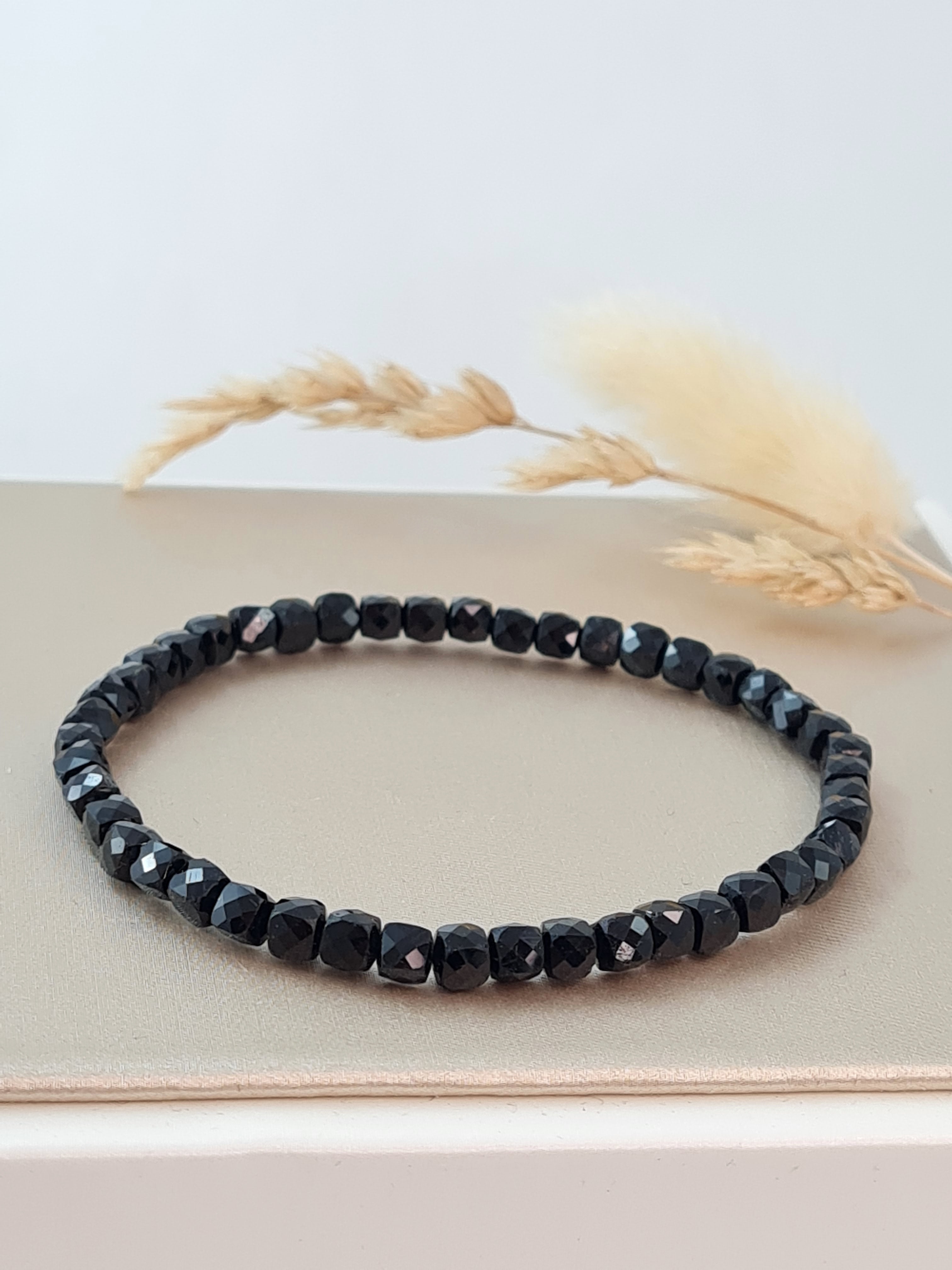 Schwarzes Turmalin Armband * (DAB 257)