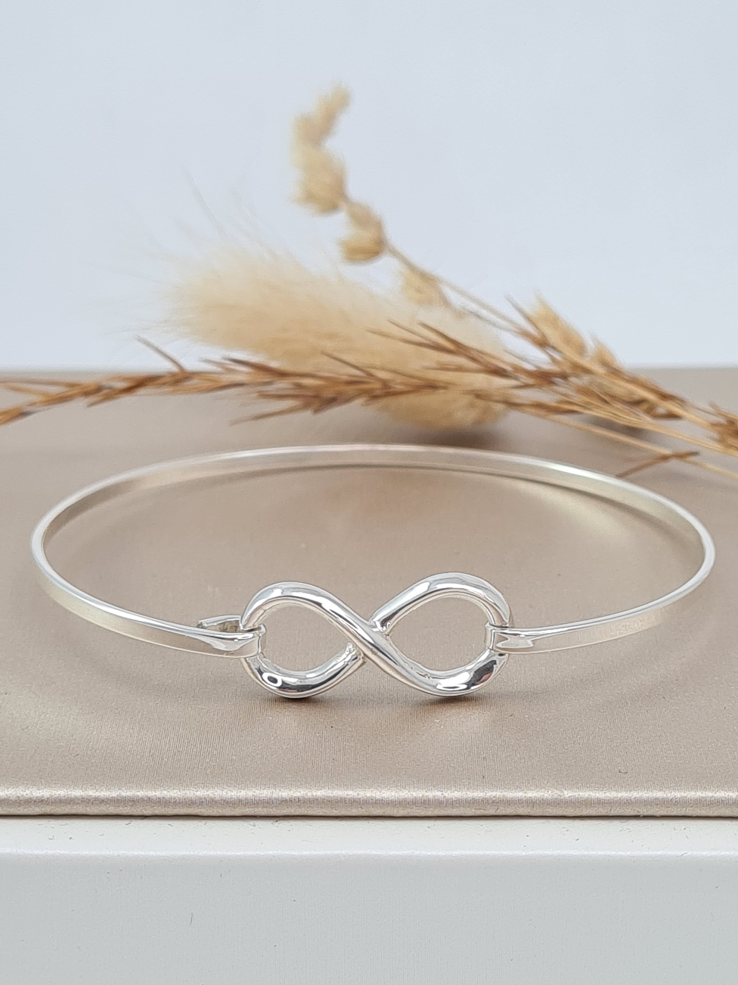 Infinity Armspange Damen | 925 Sterling Silber | Symbol der Unendlichkeit (DABS 11)