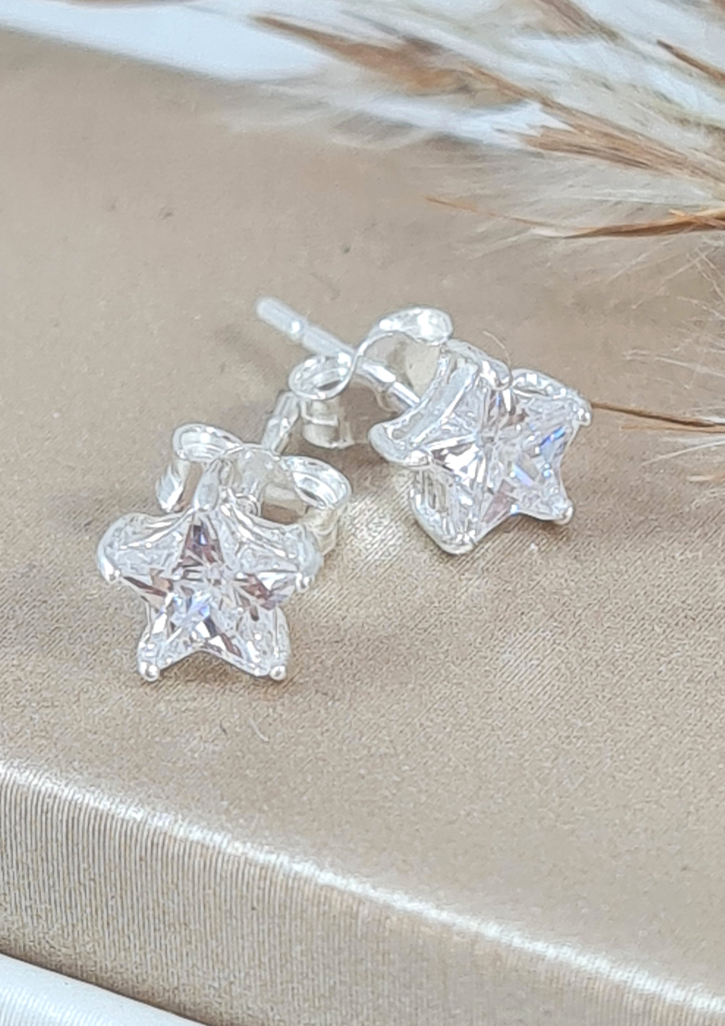 Ohrstecker Silber Zirkonia Stern (OSM 13)